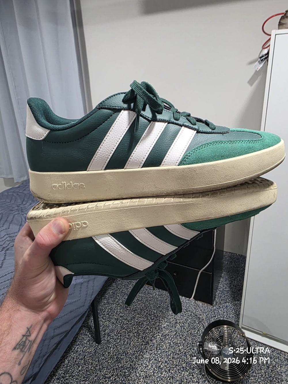Adidas Green Sneakers size 13 - Picture 2 of 7